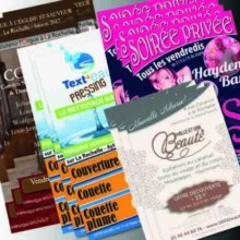 flyers institut et autres commerces